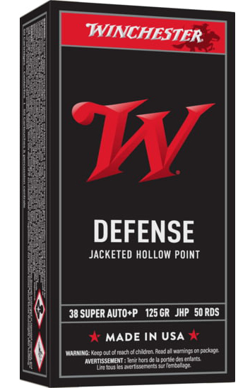 WIN USA 38SUP JHP 125GR 50/10 - Ammunition